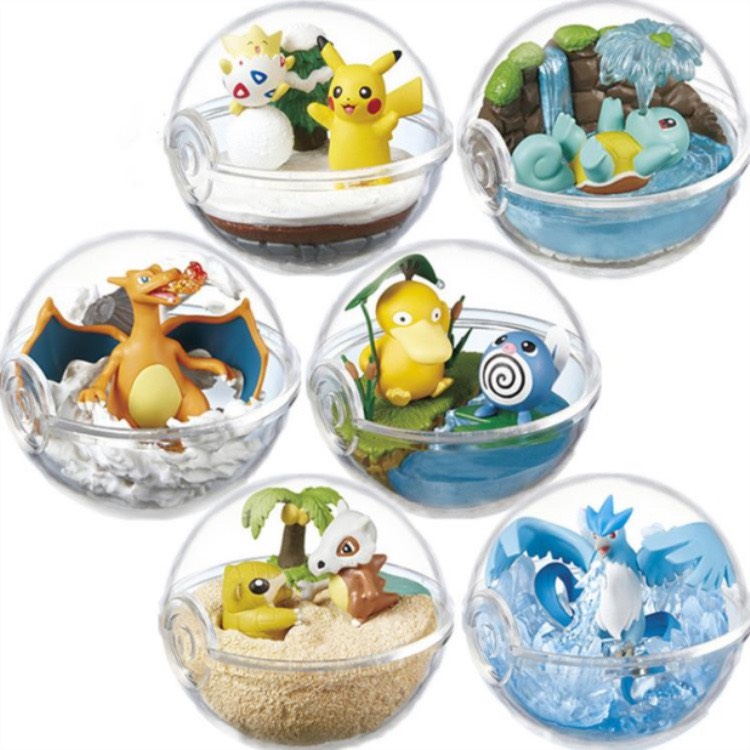 Mô hình Pokemon quả cầu tiểu cảnh 4-5CM được chọn mẫu