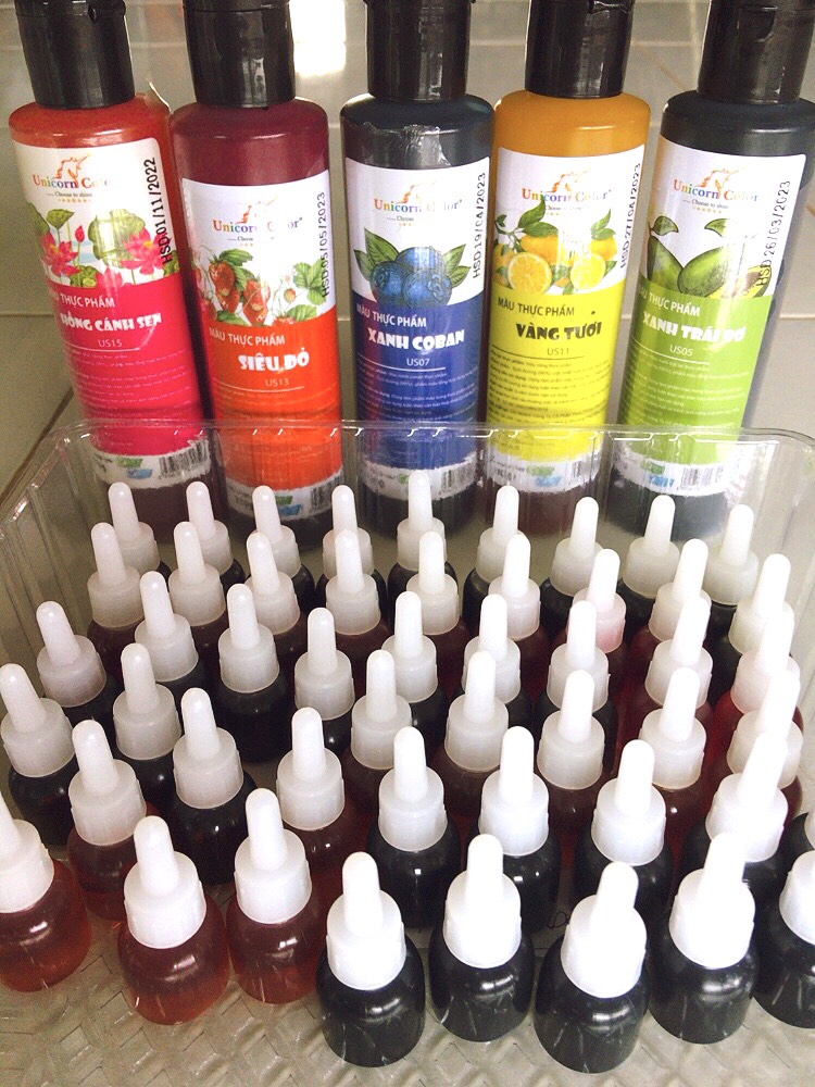 MÀU THỰC PHẨM SIRO UNICORN CHIẾT HỦ NHỎ