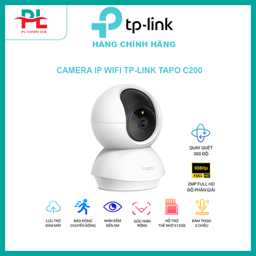 Camera IP Wifi TP-Link Tapo C200 360 1080P 2MP - Hàng Chính Hãng
