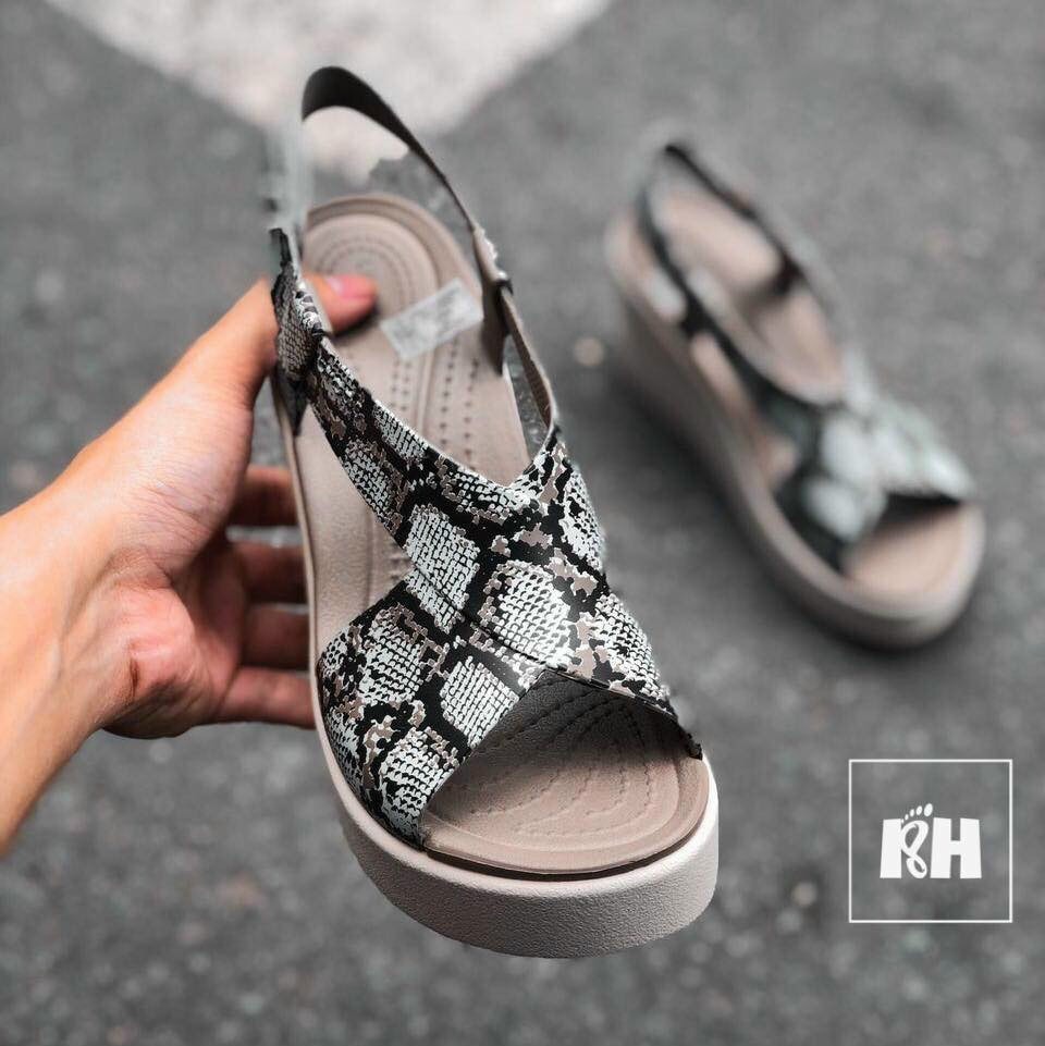 Sandal brooklyn quai chéo nữ, đế cao 9cm, mẫu mới 2021 - et23