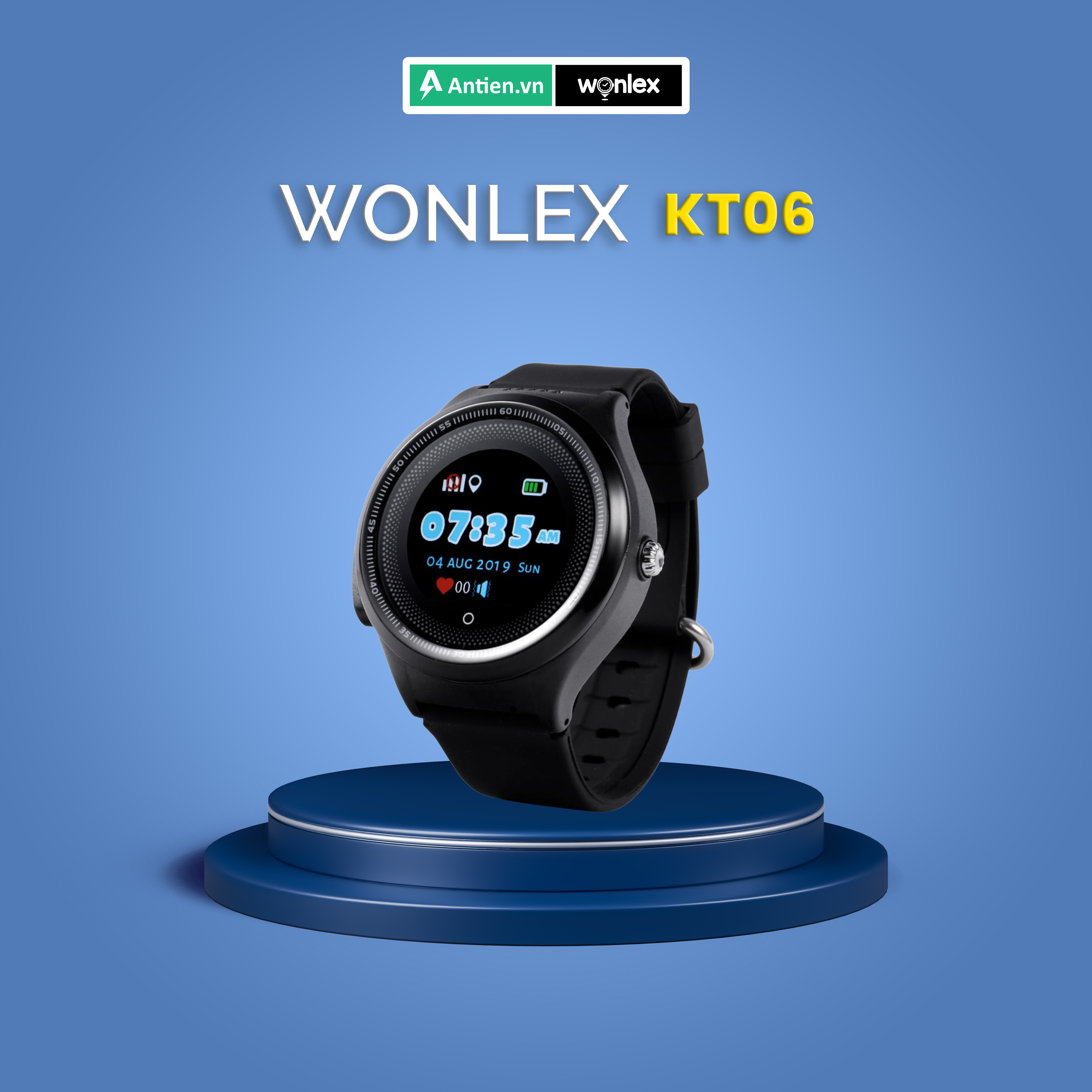 Đồng hồ định vị trẻ em nghe gọi hai chiều Wonlex KT06