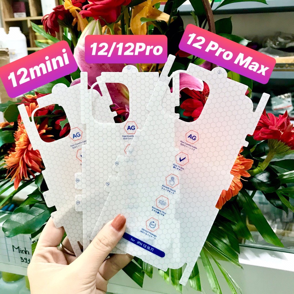 Miếng dán ppf iphone 14 pro max 13 promax  7 8 plus X Xr Xs 11 Pro max 12 pro max mặt sau tự phục hồi trầy xướt