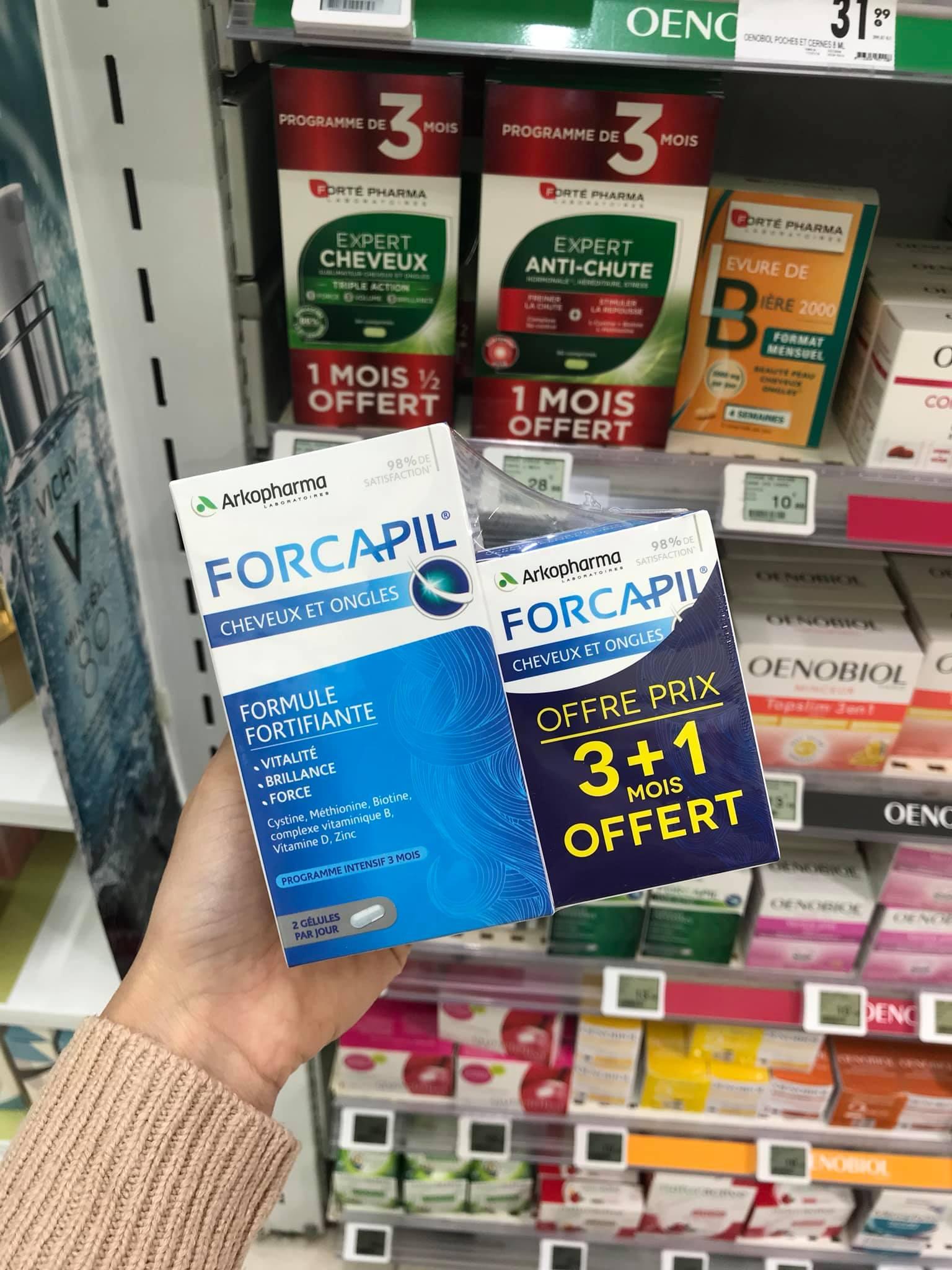 Viên dưỡng tóc FORCAPIL ARKOPHARMA