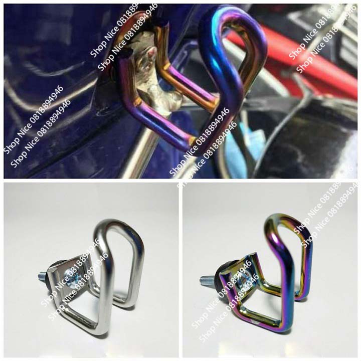 Móc treo đồ xe máy chữ U màu Titan, trắng giá 1 cái