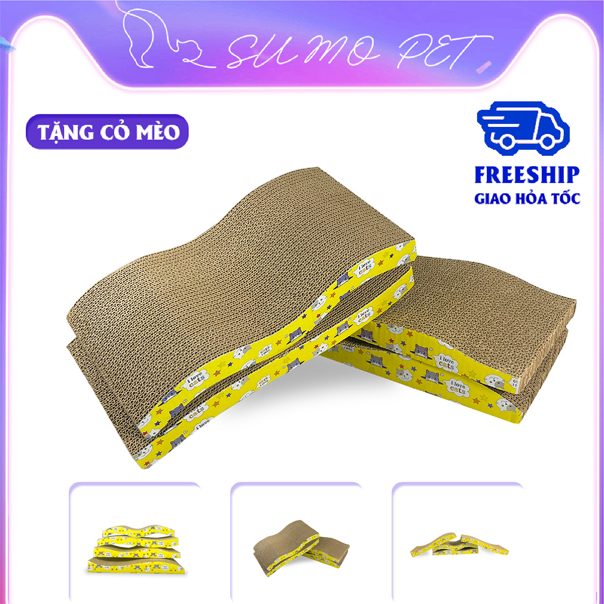 Bàn cào móng cho mèo thẳng