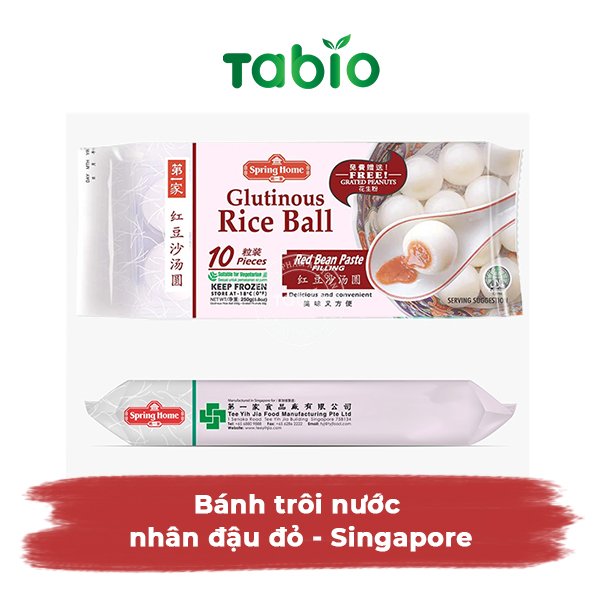HCM - Bánh trôi nước nhân đậu đỏ 200g - 10 viên - SINGAPORE - TABIO