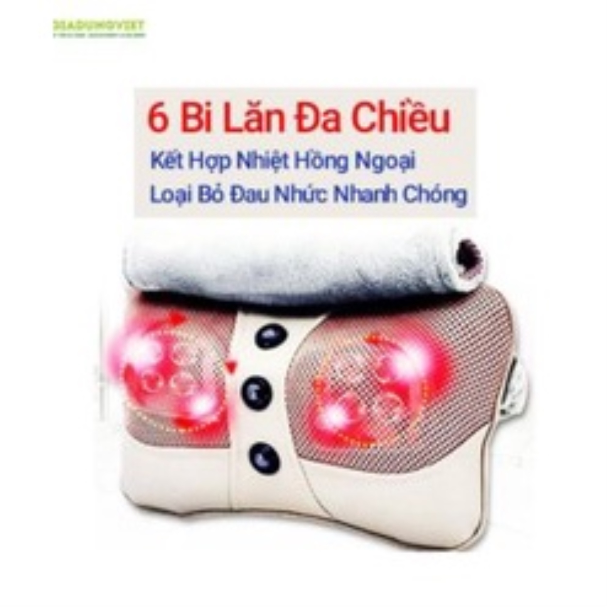 ﹍❒ GỐI MASSAGE HỒNG NGOẠI 6 ĐẦU MAGIC PILLOW PL 819