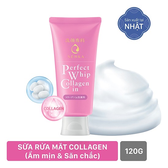 Sữa rửa mặt Collagen Perfect Whip Collagen