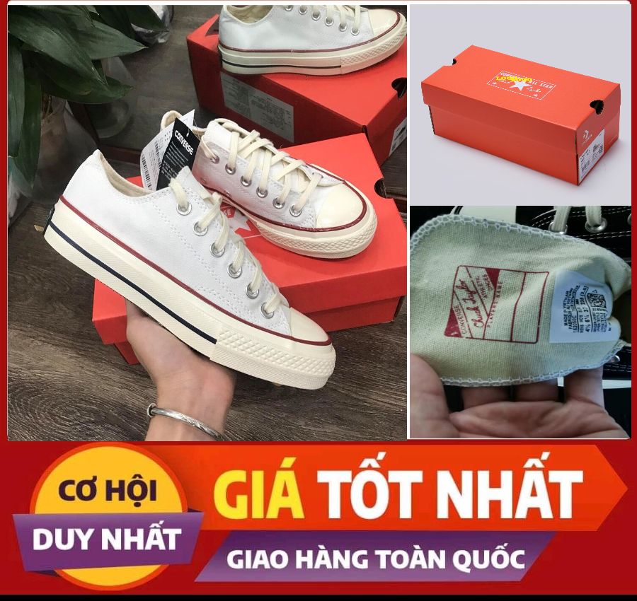 ( Full hộp , tag , logo đen, chữ đỏ ) Giày sneaker nam CV1970 , Giày sneaker nữ , Giày cao cổ nam - Giày cao cổ nữ