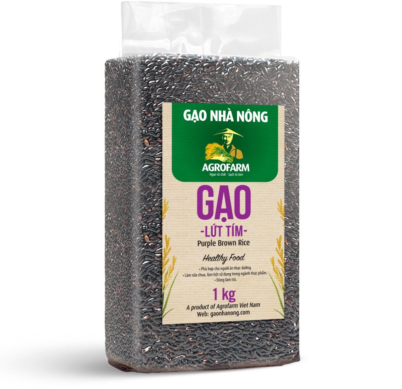Gạo lứt tím túi 1kg