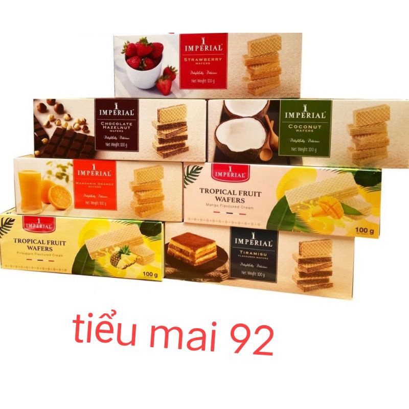Bánh xốp imperial thái lan các vị 100g/gói