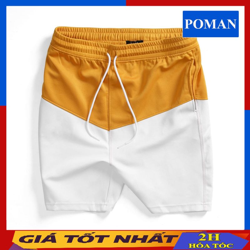 Quần đùi nam nữ đi biển in hình, quần short unisex du lịch họa tiết cao cấp QD03 - POMAN
