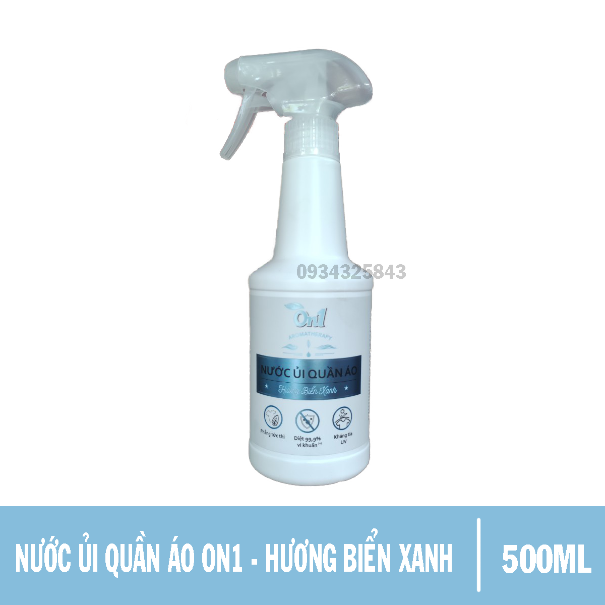 [GIAO HỎA TỐC]Nước xịt ủi quần áo cao cấp On1 500ml hương Biển xanh