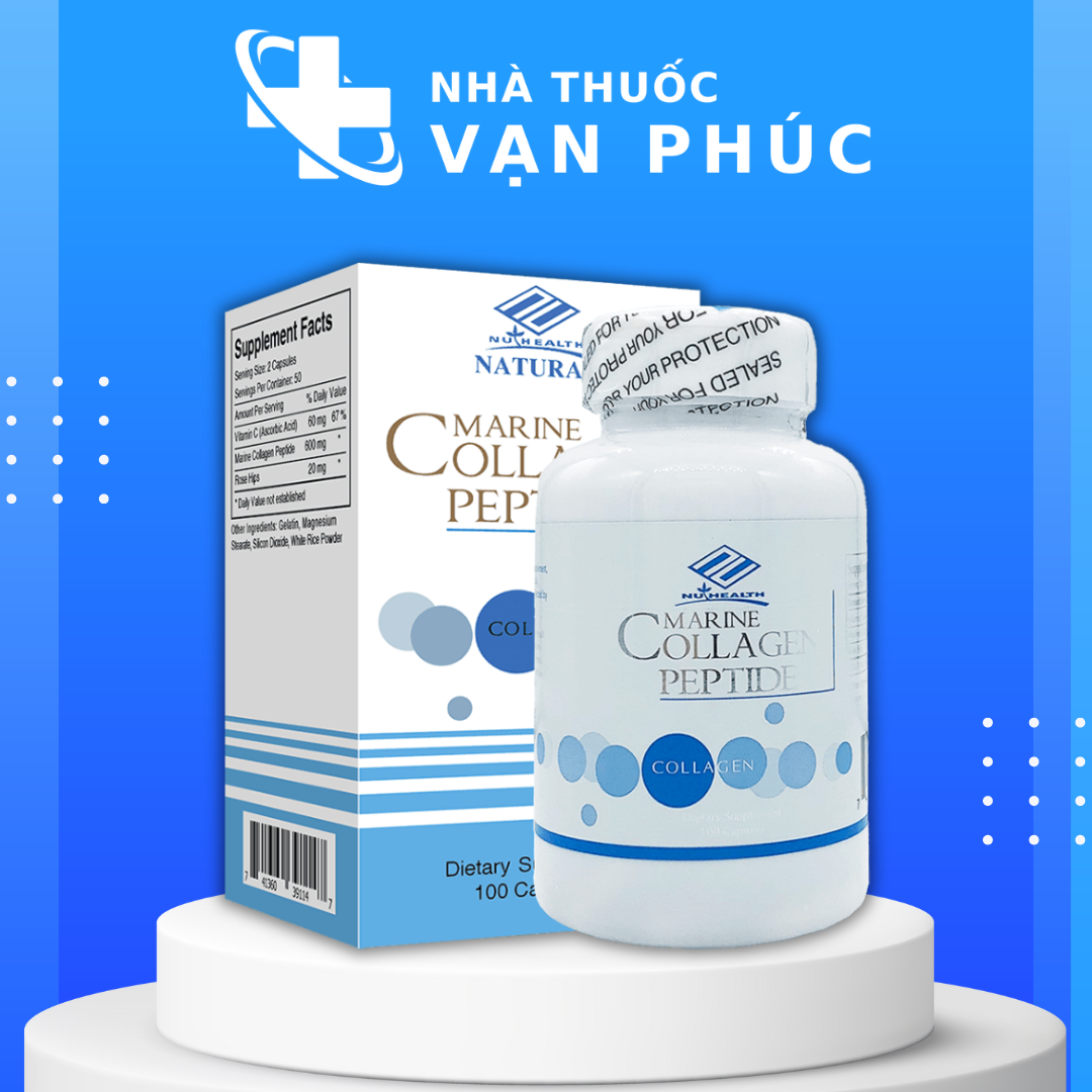 Viên uống xóa nám da Marine Collagen Peptide Nuhealth của Mỹ