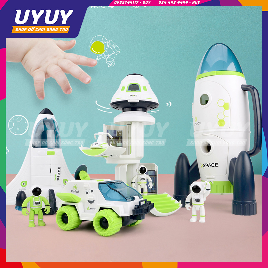 Bộ Đồ Chơi Du Hành Vũ Trụ SPACE X 🚀Siêu Sáng Tạo🚀 Giúp bé khả năng phát triển trí tưởng tượng và học hỏi không gian
