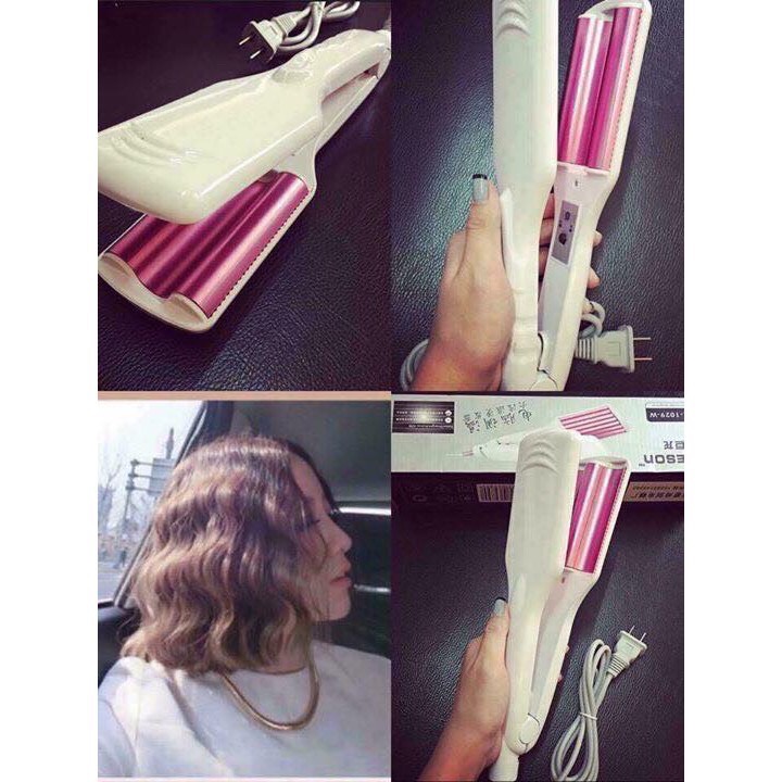 MÁY DẬP SÓNG, LÀ TÓC, DẬP XÙ TÓC HÀN QUỐC BẢN TO. Bảo hành 12 tháng