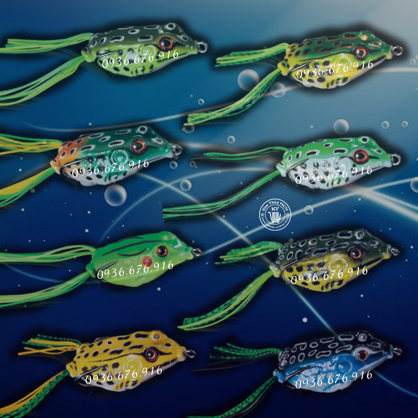 Mồi Nhái giả câu Cá Lóc, Cá Mú kiểu Thái KT-Lure-MNB (*Kim Thủy) (Miễn phí vận chuyển)