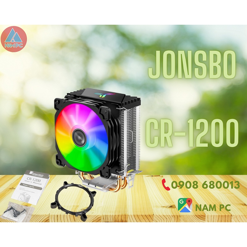 Tản nhiệt khí jonsbo cr1200 led rgb, fan 9cm