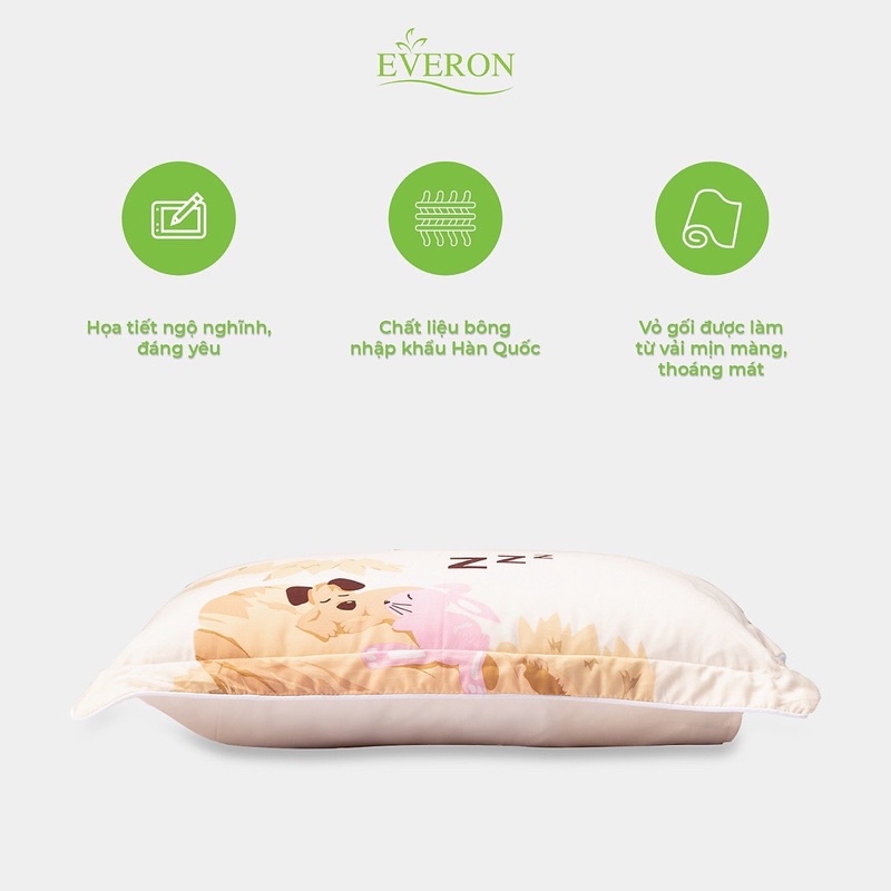 Gối trẻ em everon 35*50 cm