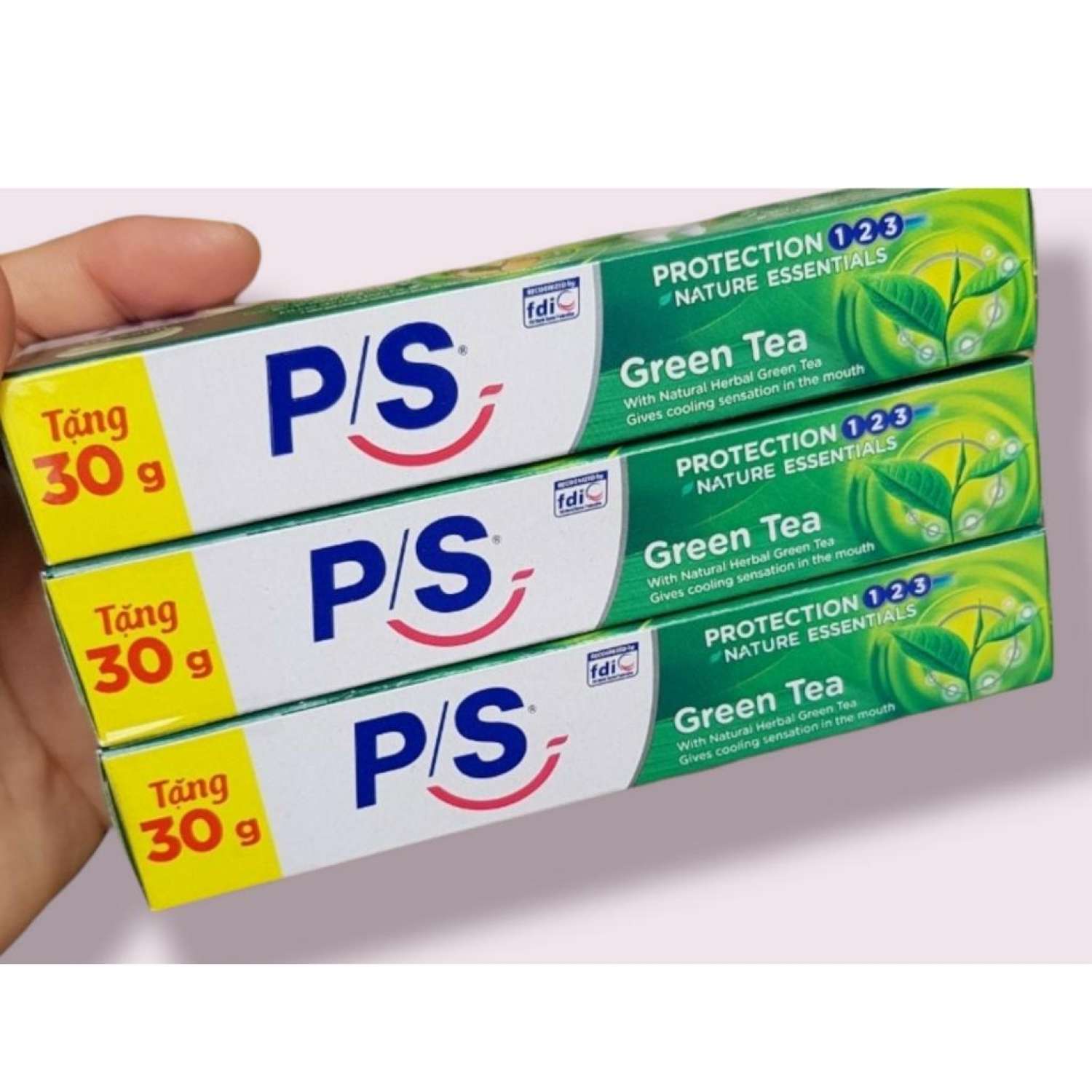Combo 5 tuýp kem đánh răng P.S trà xanh 30g