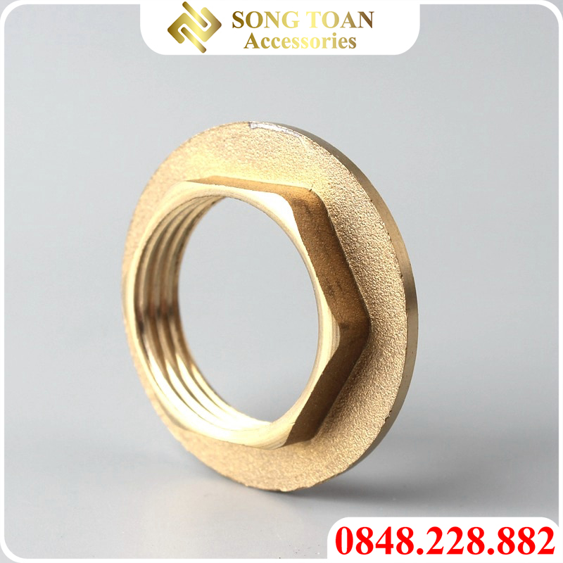 Tán ecu ren trong 21 27 34 BSP (G), Sử dụng cố định khớp nối ren ngoài cùng hệ ren G - Đồng thau