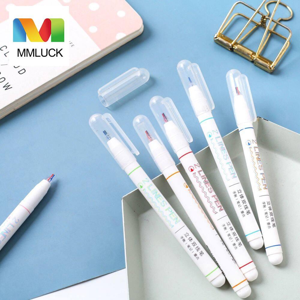 Bút đánh dấu bút dạ quang bút highlight mmluck bút màu mực tự làm 0.5mm nhật ký graffiti làm sổ lưu niệm văn phòng phẩm đồ dùng văn phòng bút màu hai dòng cho trường học bút đánh dấu nghệ thuật bút tô