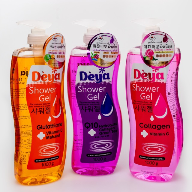 Sữa Tắm Deya L-Gluta Shower Gel Dưỡng Ẩm, Trắng Da, Mềm Mịn Thái Lan 1000g (Product From Thailand)