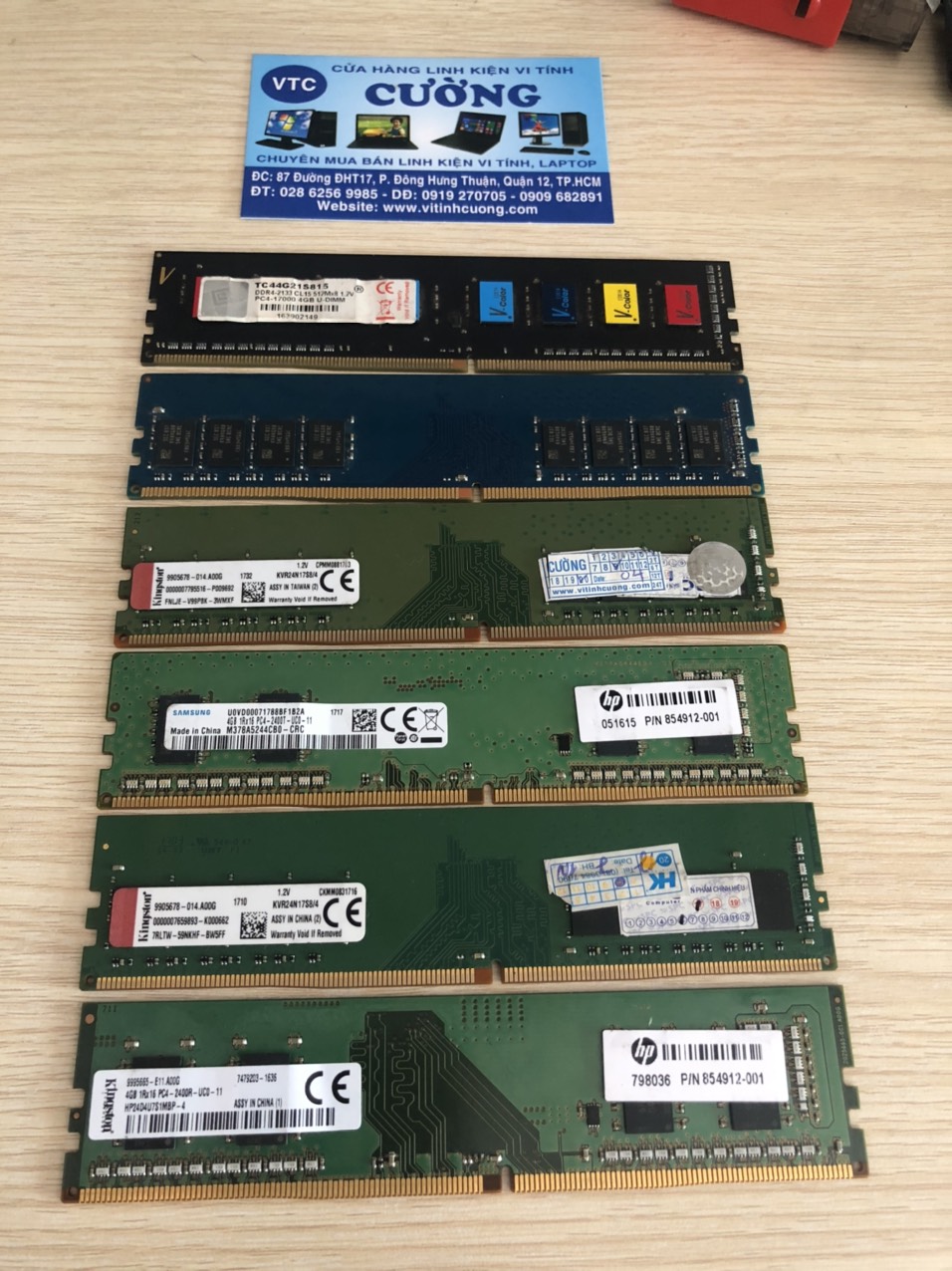 Ram ddr4 4gb buss 2133/2400 ramaxel samsung kingston