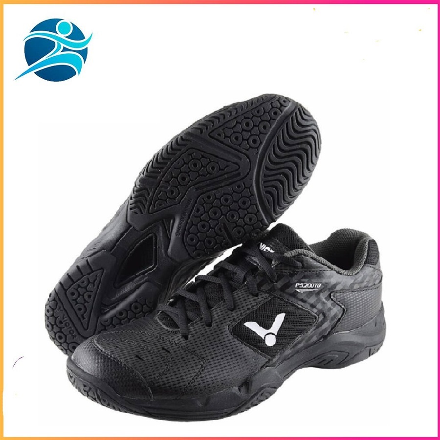 Giày cầu lông Victor P9200-TP chuyên nghiệp, màu đen, dành cho nam