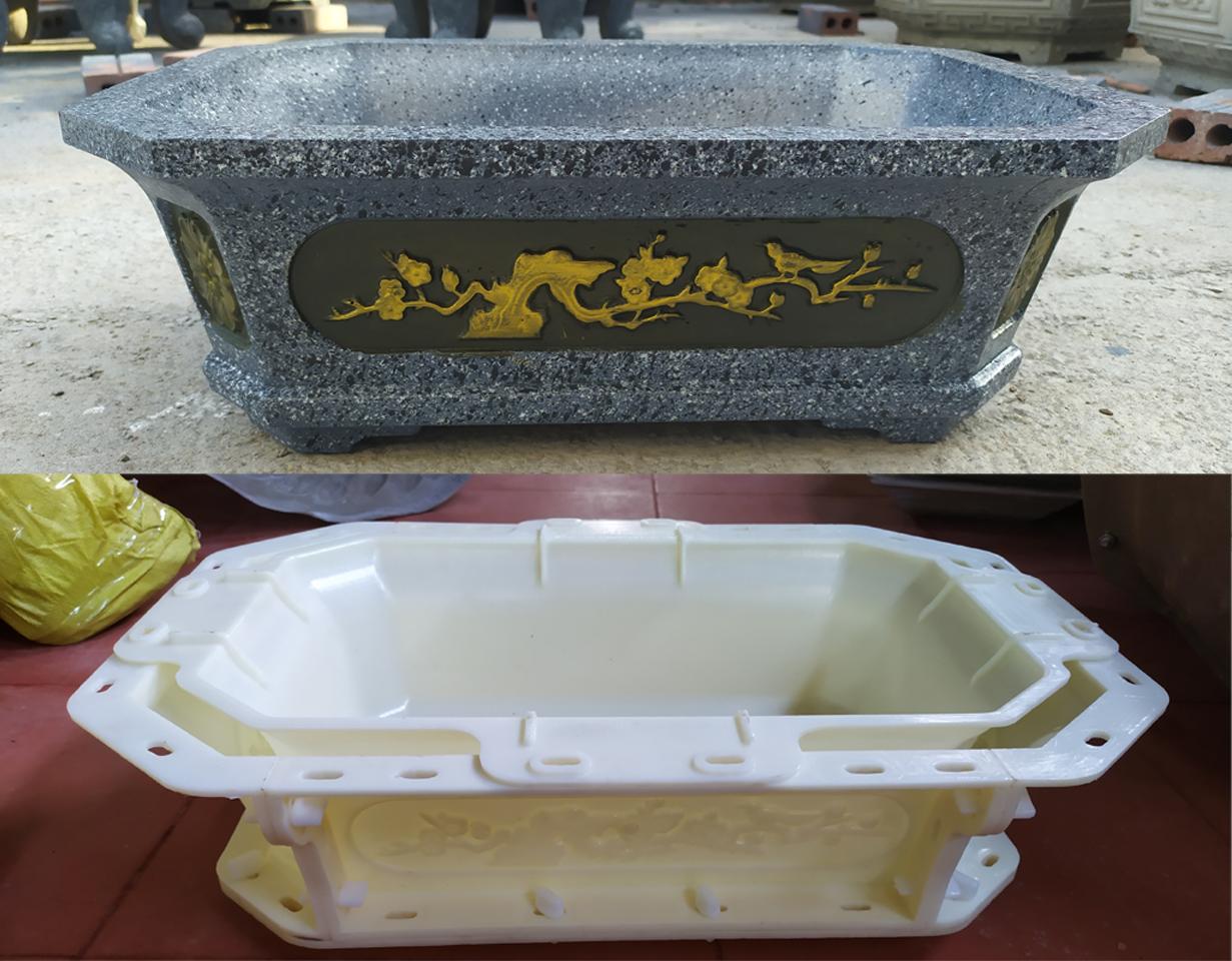 Khuôn chậu khay chữ nhật 38x55