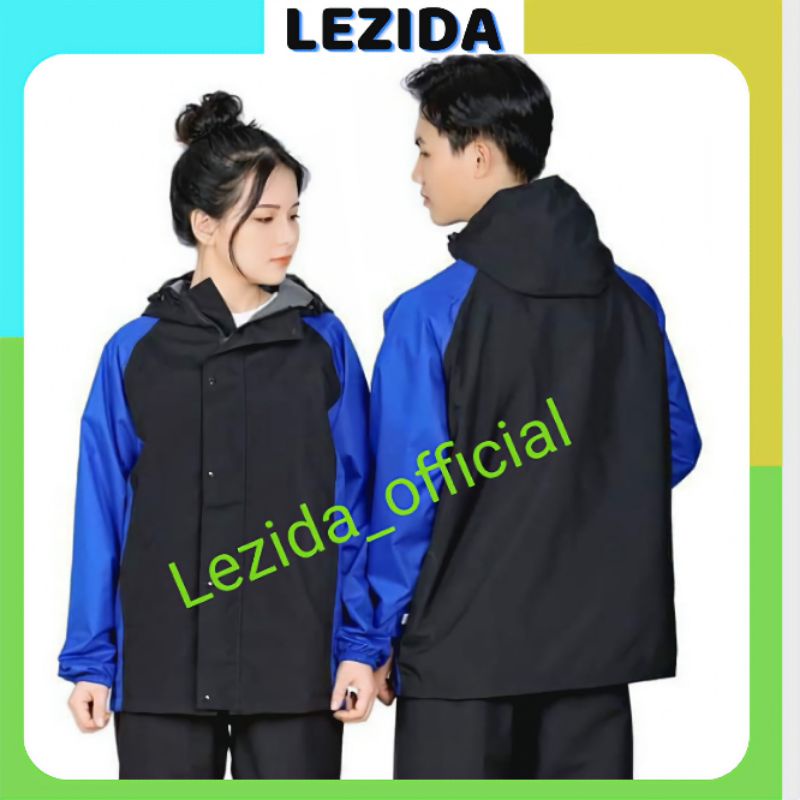 [Mã 12FASHIONSALE1 giảm 10K đơn 50K] Áo mưa bộ người lớn 1 người siêu chống thấm 2 lớp LEZIDA AM02