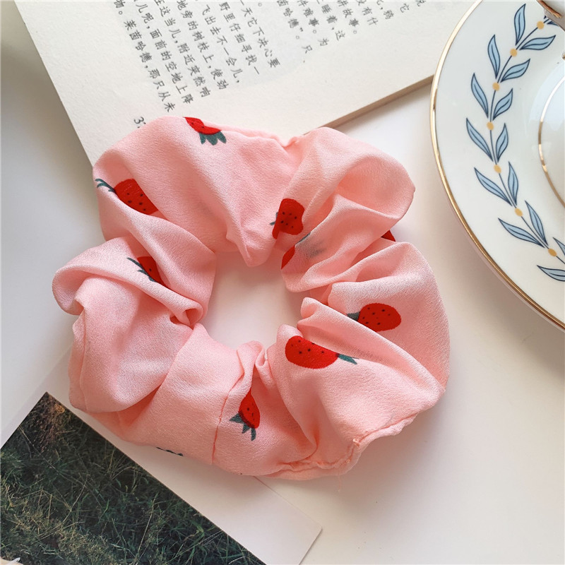 HCM - Dây Buộc Tóc nữ ,dây cột tóc vải lụa hoa tiết Hoa Xinh Xắn dễ thương cute CT5- THOI TRANG NALE