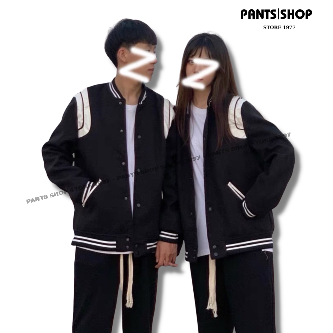 Áo khoác nam nữ bomber jacket chất nỉ - áo khoác bomber nỉ - pants shop
