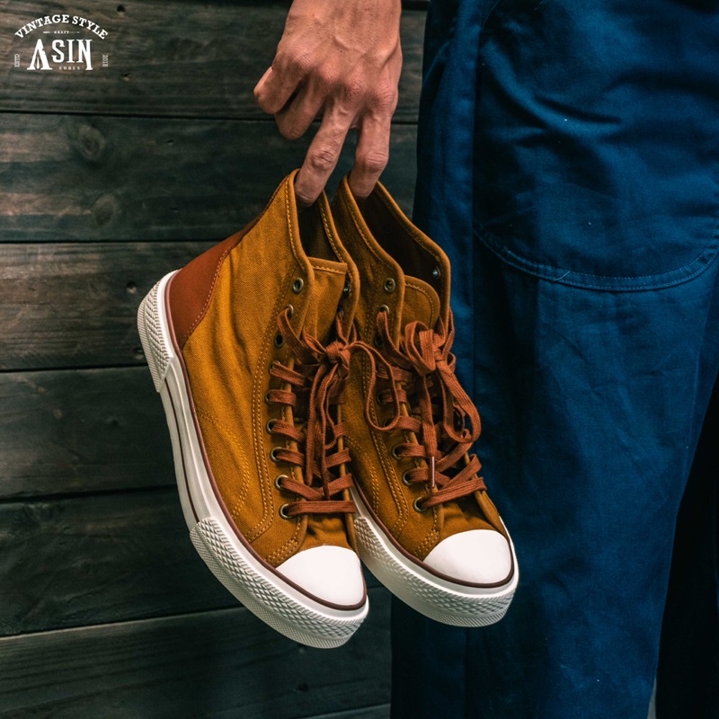 Kraft shoes- asin lesic - giày vải phối da cao cấp - đậm gu vintage