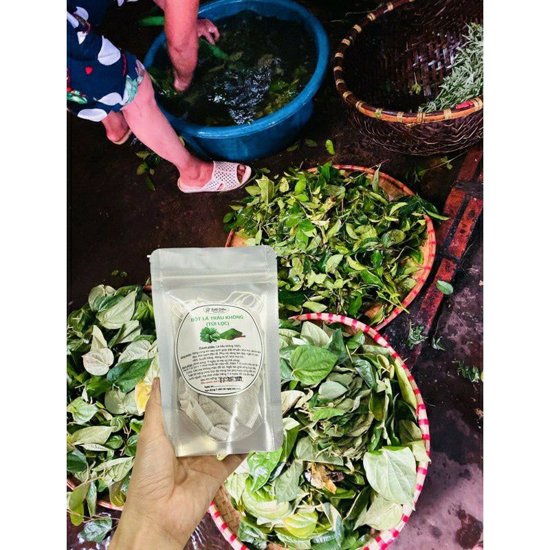 Bột lá trầu không xông hơ vùng kín sau sinh - dạng túi lọc