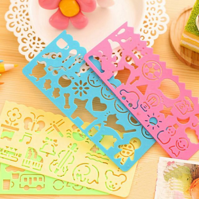 Thước hình mẫu cho bé tập vẽ