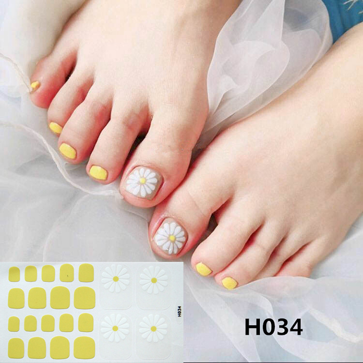 H021-040 nail wraps set dán móng chân 22 miếng nhiều mẫu cam kết hàng đúng mô tả chất lượng đảm bảo an toàn đến sức khỏe người sử dụng