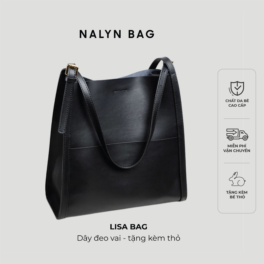 Túi xách nữ nalyn lisa bag màu đen