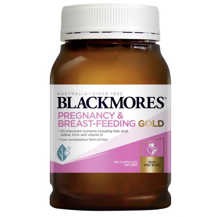 Vitamin Tổng Hợp Cho Bà Bầu Blackmores Pregnancy And Breastfeeding Gold 180 Viên