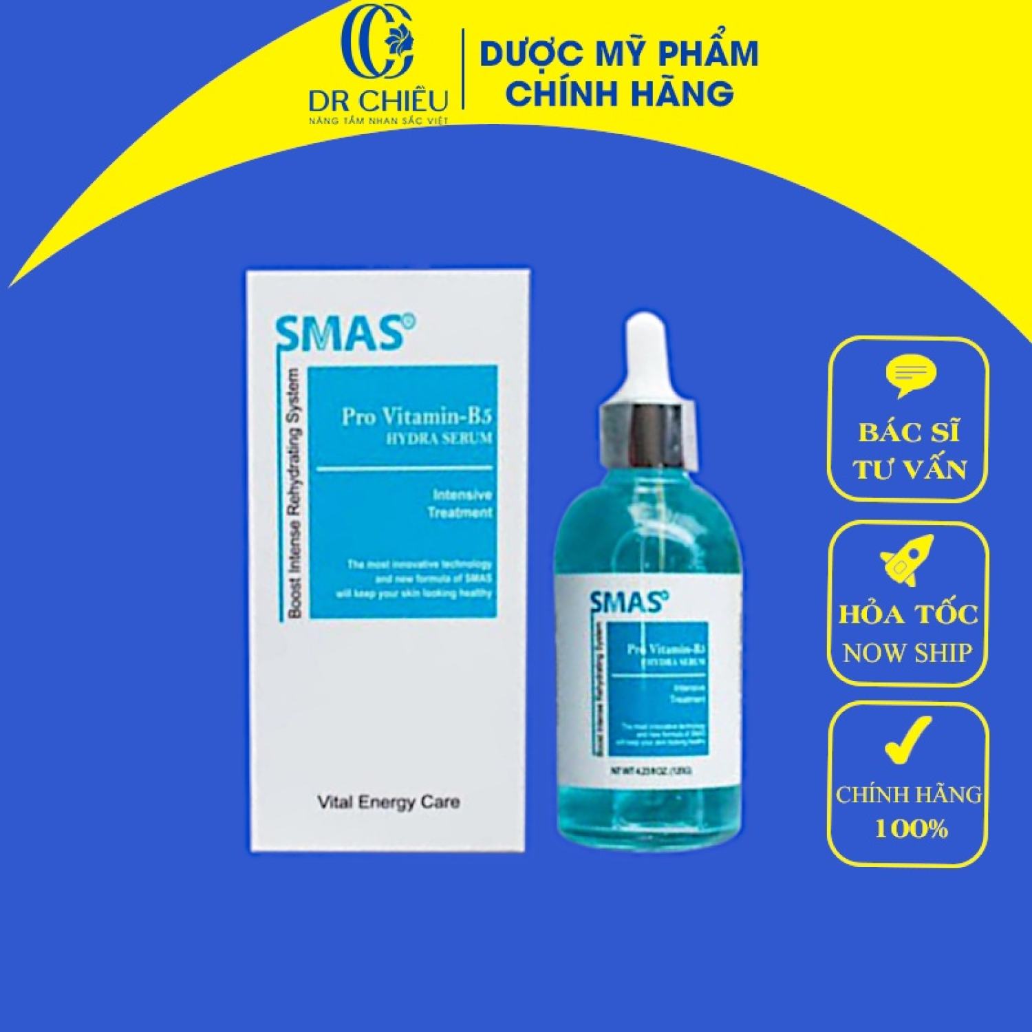 Serum Phục hồi và cấp ẩm SMAS pro Vitamin B5 - HA