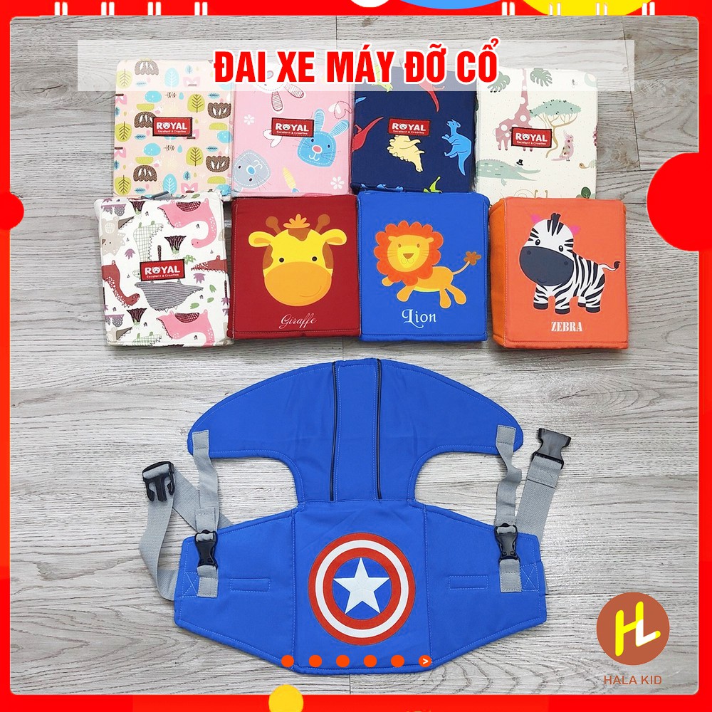 Đai xe máy đỡ cổ Royal bảo vệ an toàn cho bé( 1-6 tuổi) - Hala Kid