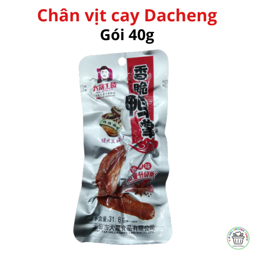 Chân vịt cay Dacheng gói 40g màu đỏ