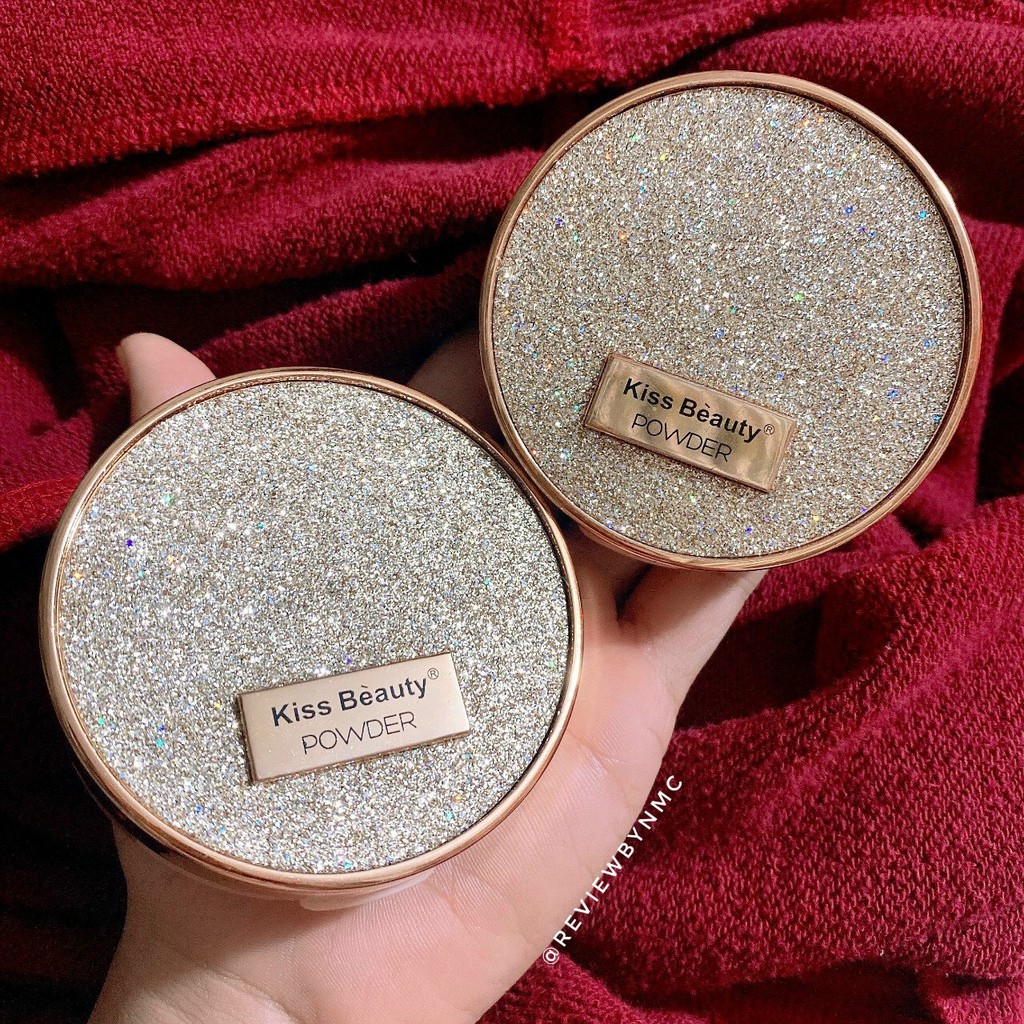 Phấn phủ 2 tầng 2 in 1 Kiss Beauty Powder