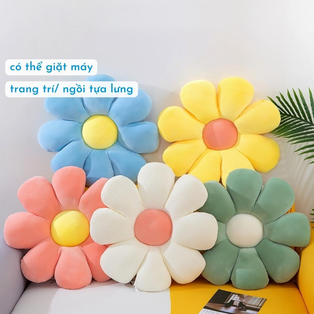 Đệm tựa lưng ghế văn phòng, sofa, ngồi bệt thiết kế hình bông hoa mềm mại xinh xắn, Gối tựa lưng văn phòng hình bông hoa xinh xắn tiện dụng