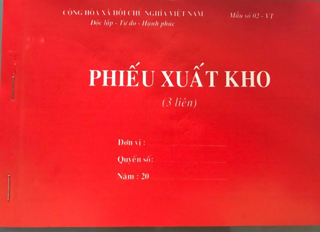 Bộ 5 cuốn phiếu xuất kho 2 liên