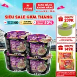 [MUA TỪ 239K TẶNG QUÀ] Set 4 Tô Phở Bò/ Phở Gà Thịt Thật 90gr, Có Gói Thịt Thật, Tiện Lợi, Đủ Dinh Dưỡng