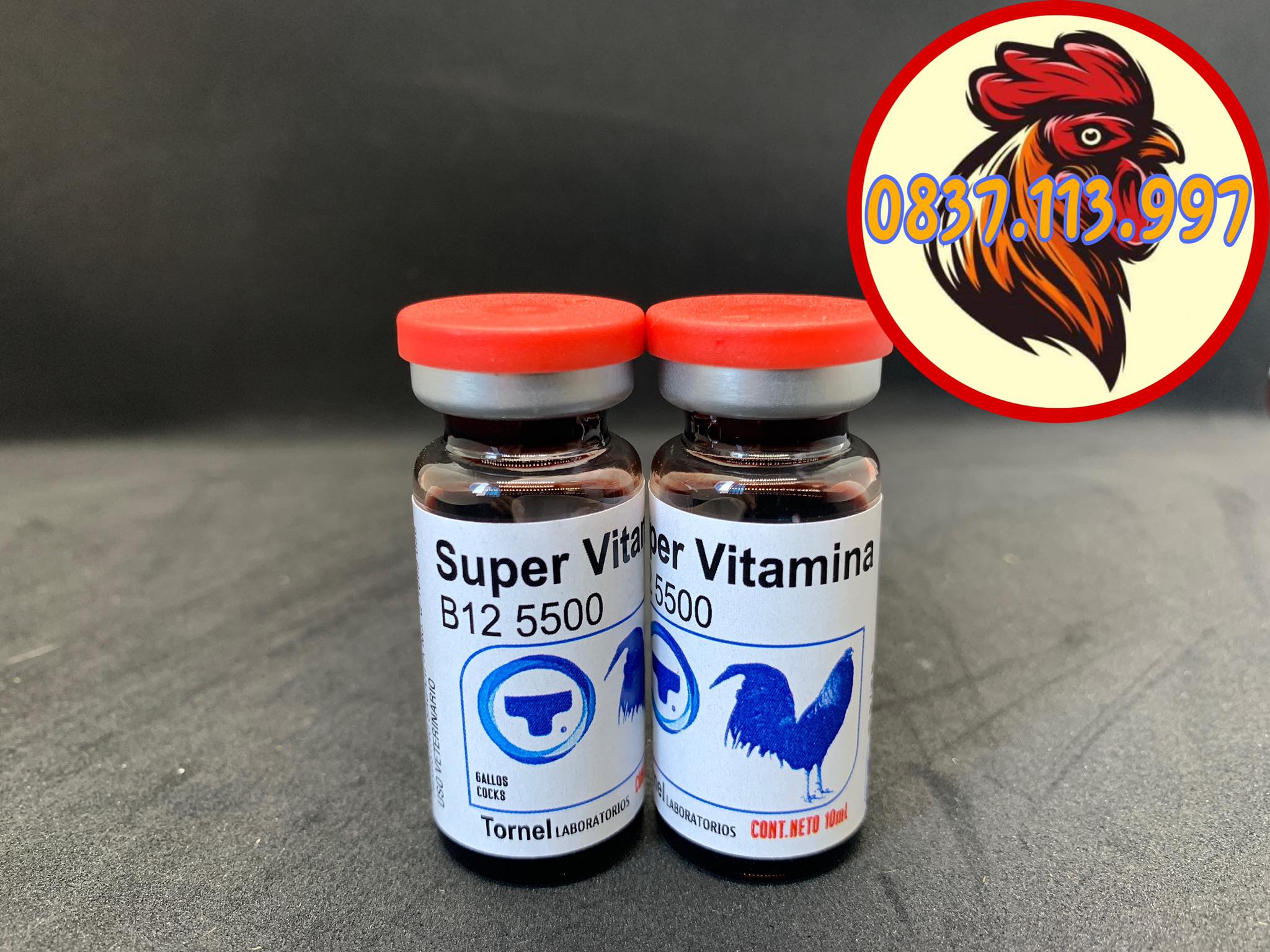SUPER VITAMINA B12 5500 - THUỐC NUÔI GÀ ĐÁ chai 10ml