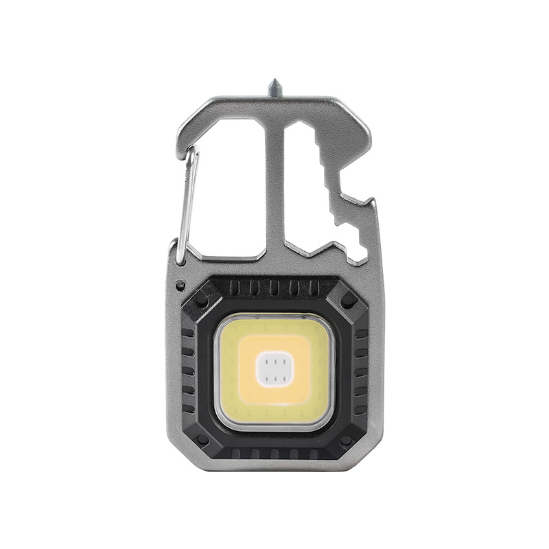-A Đèn Chìa Khóa Di Động Ngoài Trời USB Đèn Móc Khóa Mini Sáng COB Đèn Khẩn Cấp Đa Chức Năng Đèn Cắm Trại Ngoài Trời