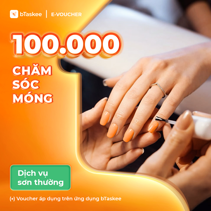[bTaskee] eVoucher trị giá 100.000đ áp dụng cho dịch vụ sơn thường