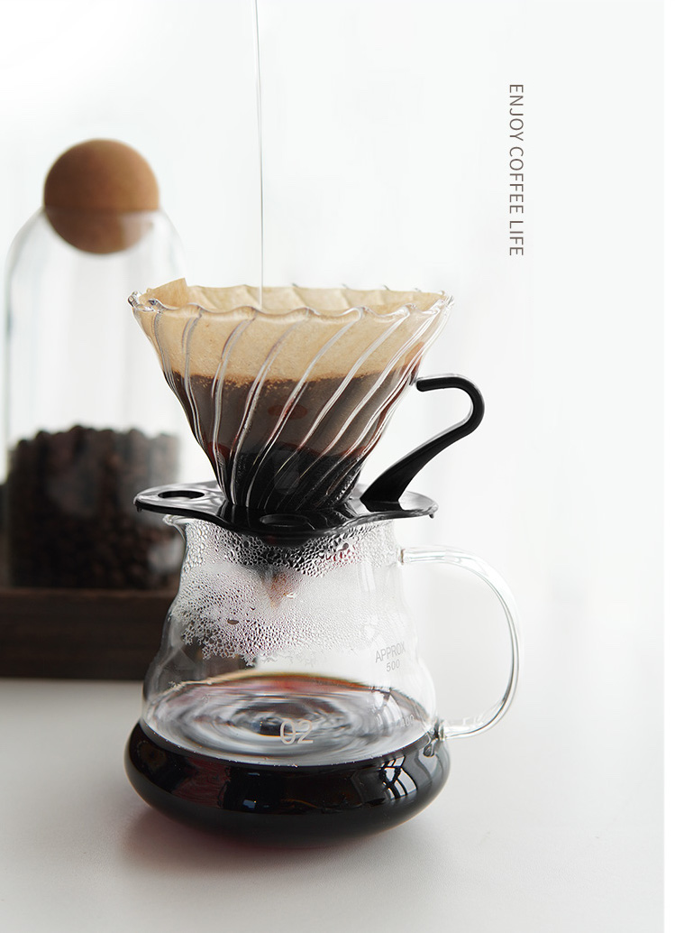 Bộ pha cà phê nhỏ giọt pour over, phễu v60, bình